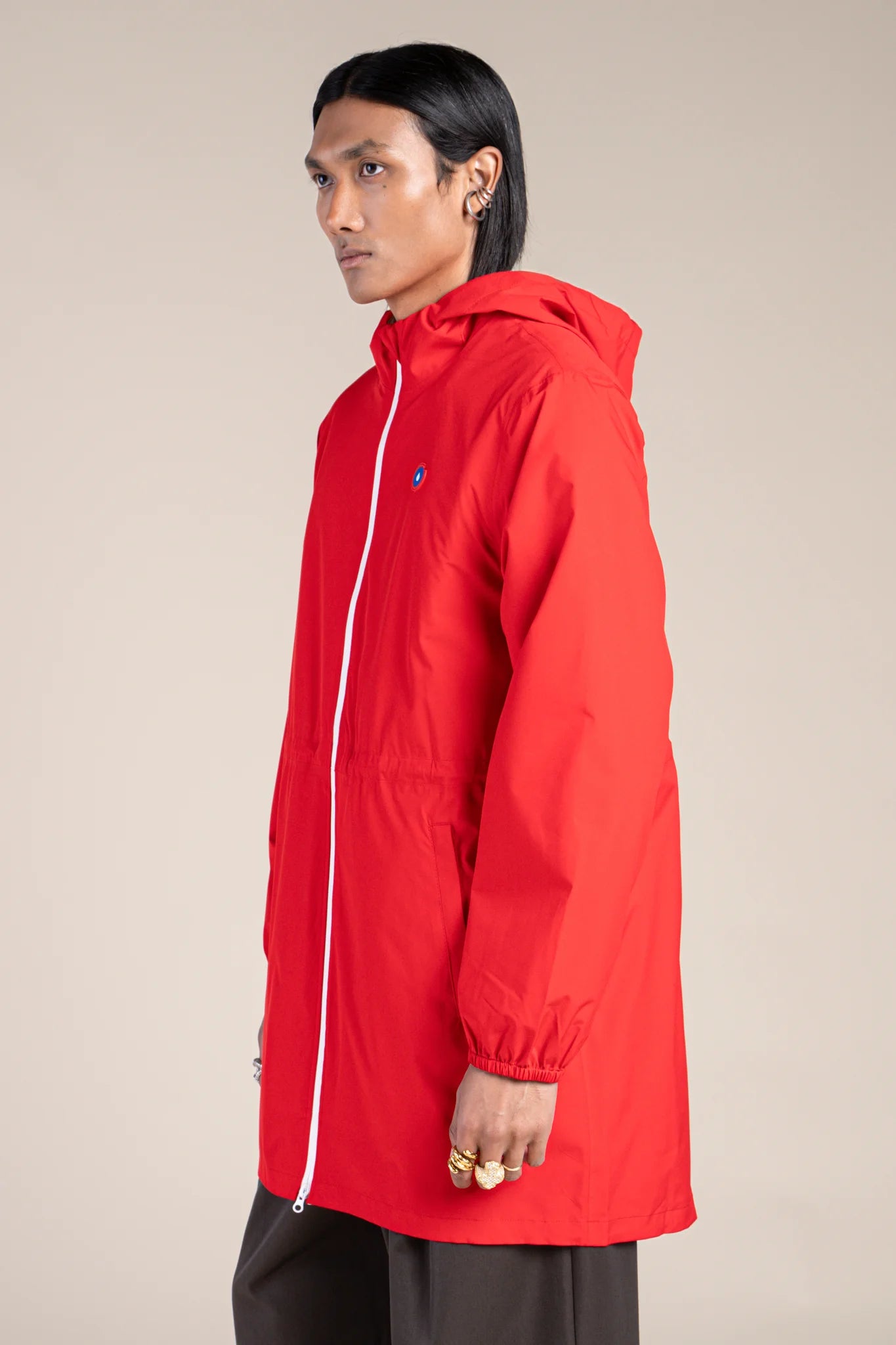 Amelot Couleur - Imperméable Long - Flotte #couleur_rouge