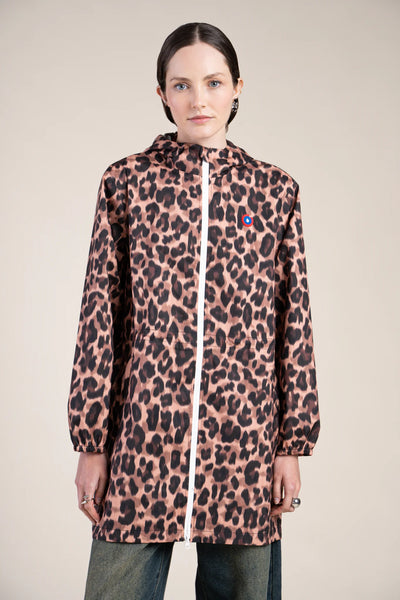 Amelot Imprimé - Imperméable Long - Flotte #couleur_new-leopard