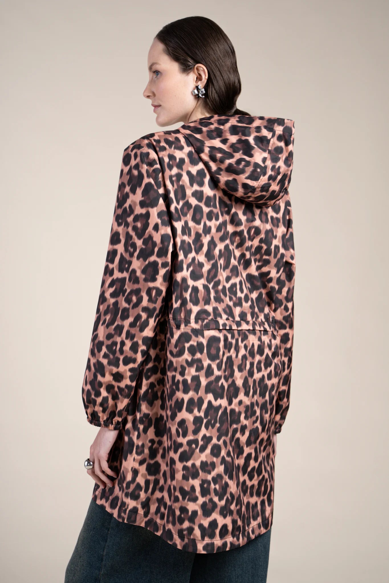 Amelot Imprimé - Imperméable Long - Flotte #couleur_new-leopard