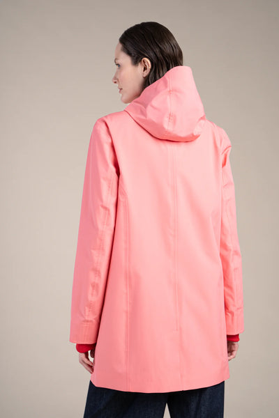 Parka imperméable beaubourg droite #couleur_corail