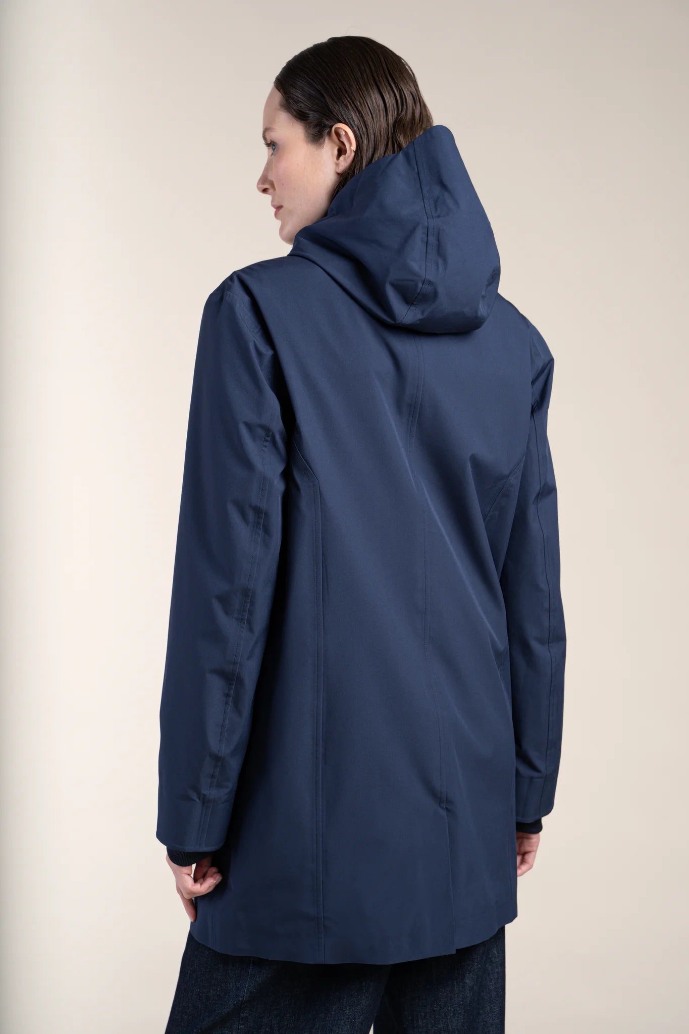 Parka imperméable beaubourg droite #couleur_indigo