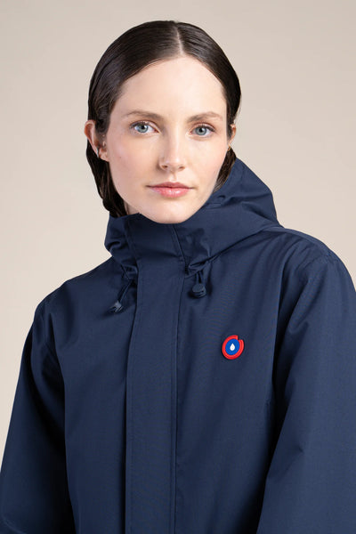 Parka imperméable beaubourg droite #couleur_indigo