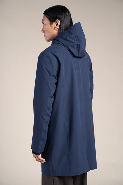 Parka imperméable beaubourg droite #couleur_indigo