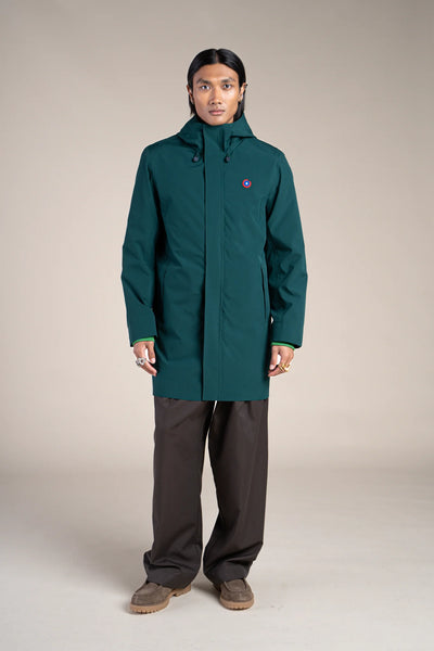 Parka imperméable beaubourg droite #couleur_sapin