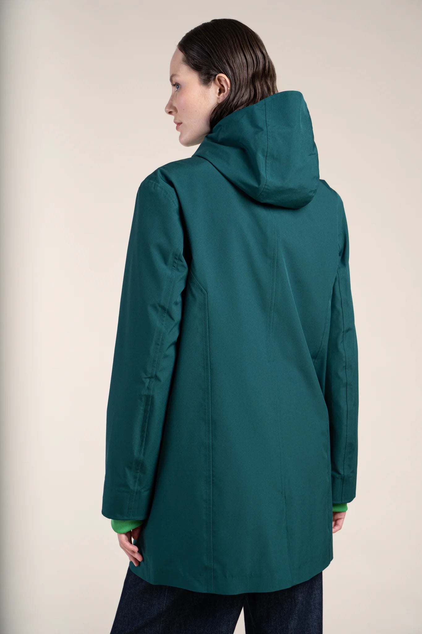 Parka imperméable beaubourg droite #couleur_sapin