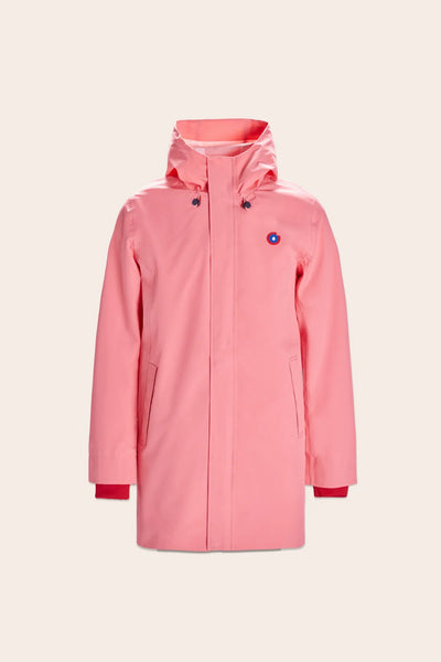 Parka imperméable beaubourg droite #couleur_corail