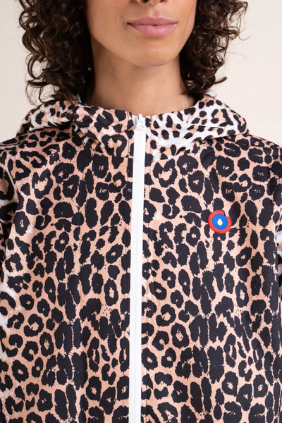 Amelot Imprimé - Imperméable Long - Flotte #couleur_leopard