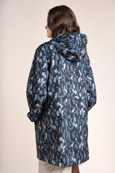 Amelot Imprimé - Imperméable Long - Flotte #couleur_new-camo