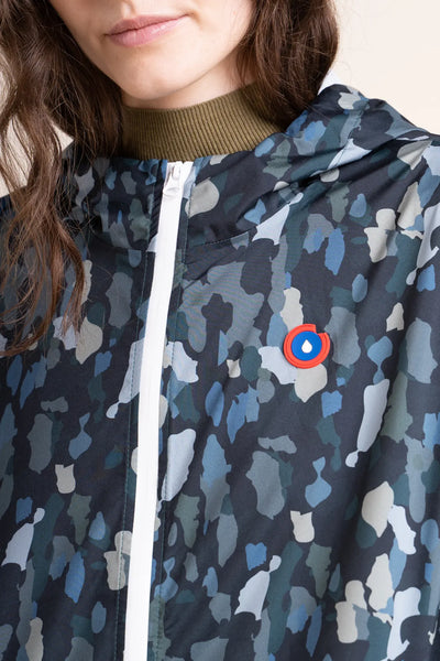 Amelot Imprimé - Imperméable Long - Flotte #couleur_new-camo