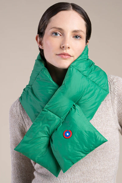 Écharpe réversible imperméable Alma #couleur_cactus-cactus