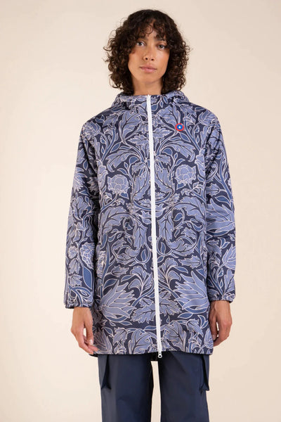 Amelot Imprimé - Imperméable Long - Flotte #couleur_bleuet