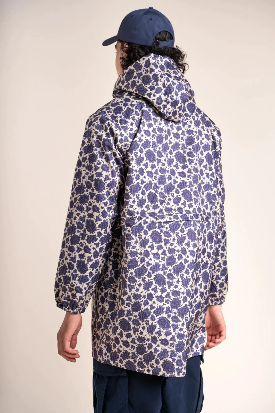 Amelot Imprimé - Imperméable Long - Flotte #couleur_rosier