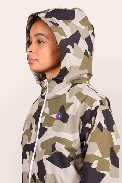 Amelot Imprimé - Imperméable Long - Flotte #couleur_camo