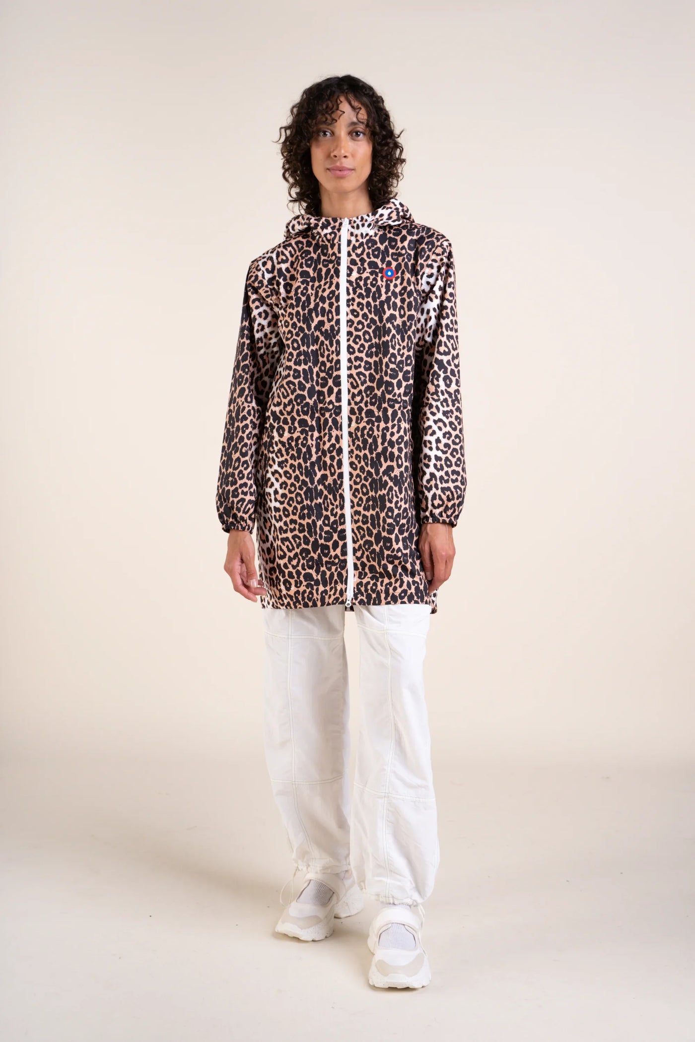 Amelot Imprimé - Imperméable Long - Flotte #couleur_leopard