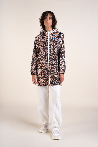 Amelot Imprimé - Imperméable Long - Flotte #couleur_leopard