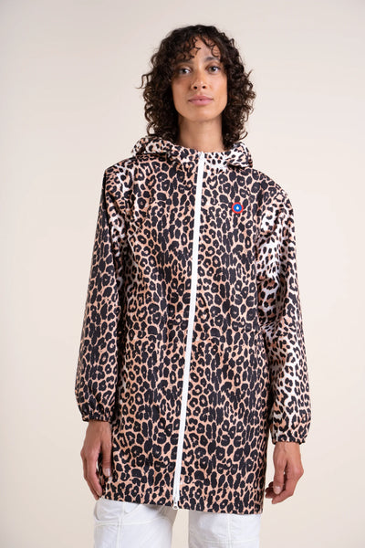 Amelot Imprimé - Imperméable Long - Flotte #couleur_leopard