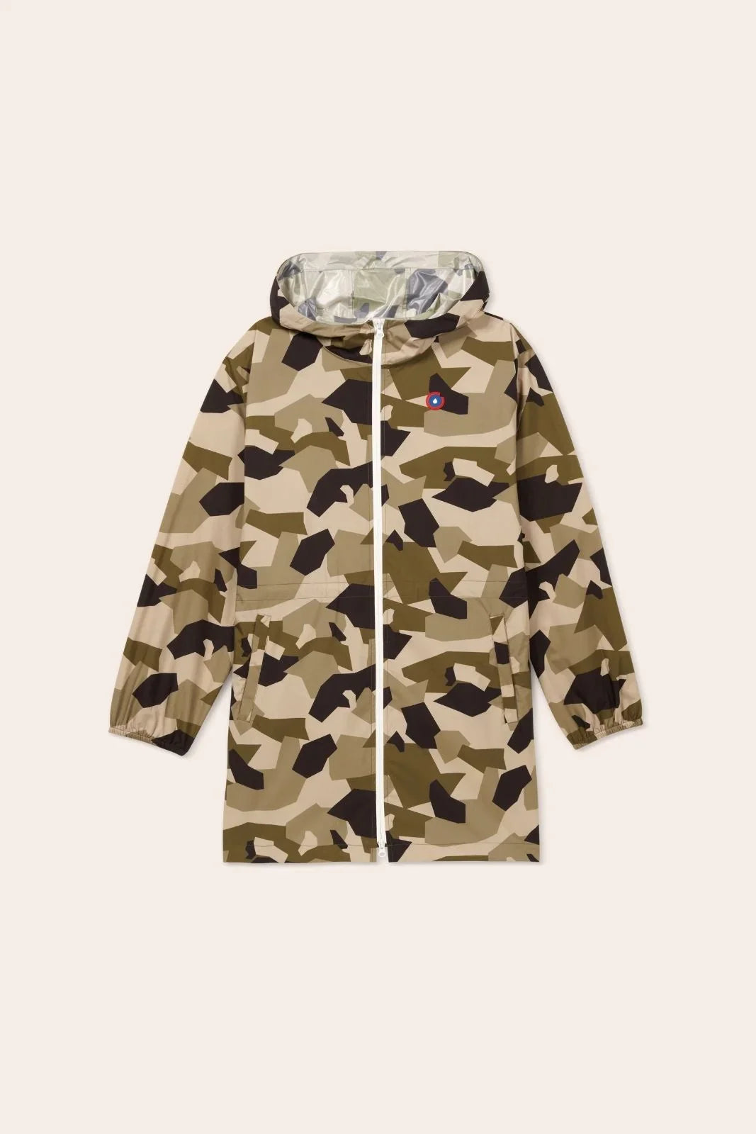 Amelot Imprimé - Imperméable Long - Flotte #couleur_camo