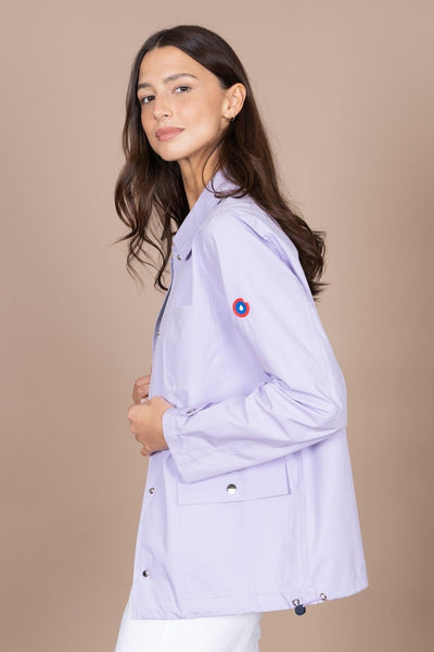 Veste courte imperméable #couleur_lilas