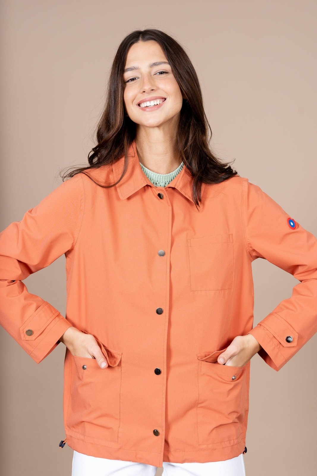 Veste courte imperméable #couleur_ginger