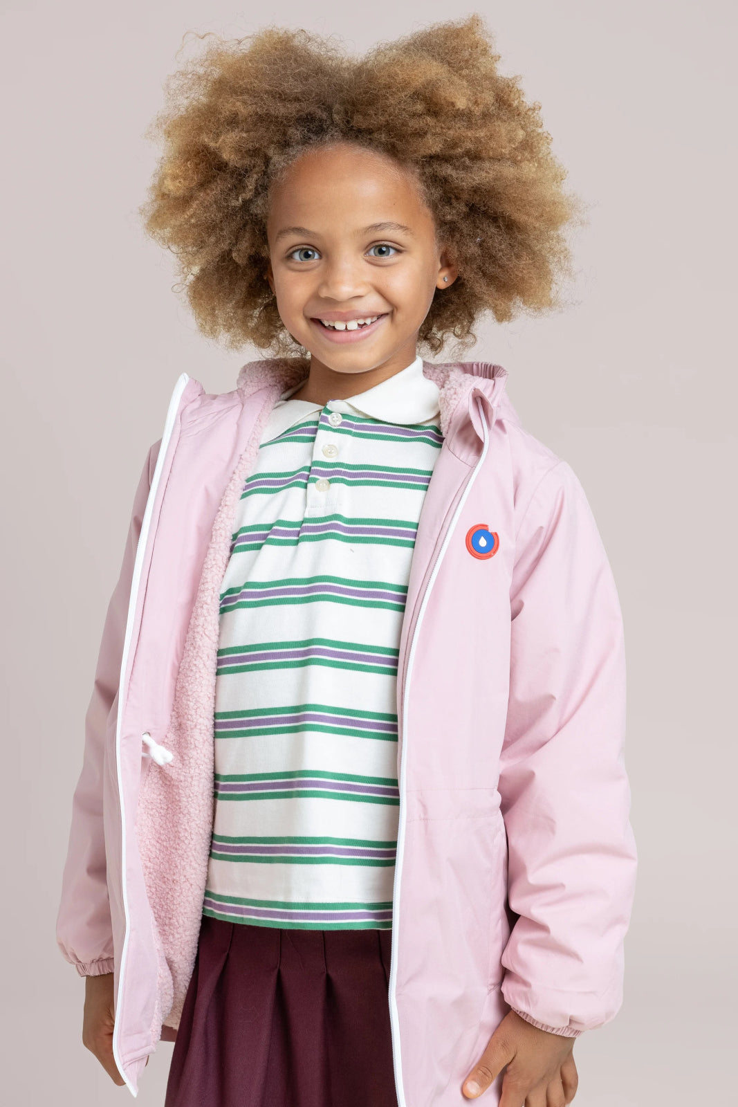 Cadet - Parka courte doublée polaire -Enfant - Flotte #couleur_bonbon