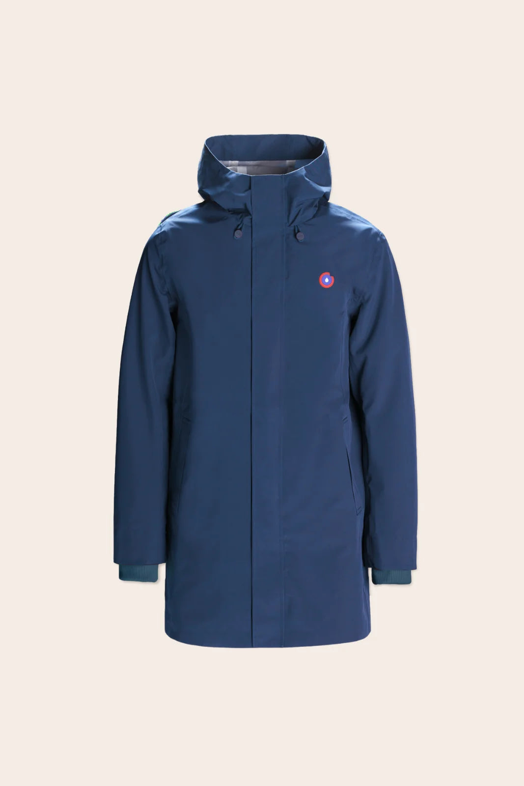 Parka imperméable beaubourg droite #couleur_indigo