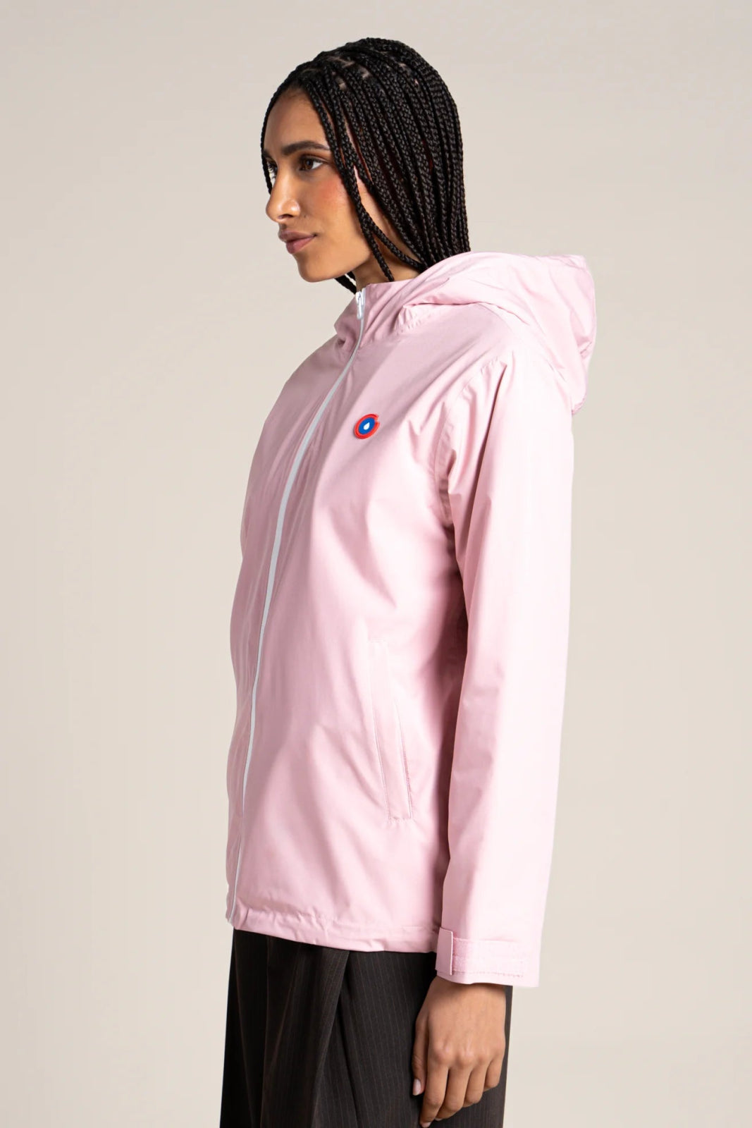 Parka courte imperméable Lazare doublée en polaire #couleur_bonbon