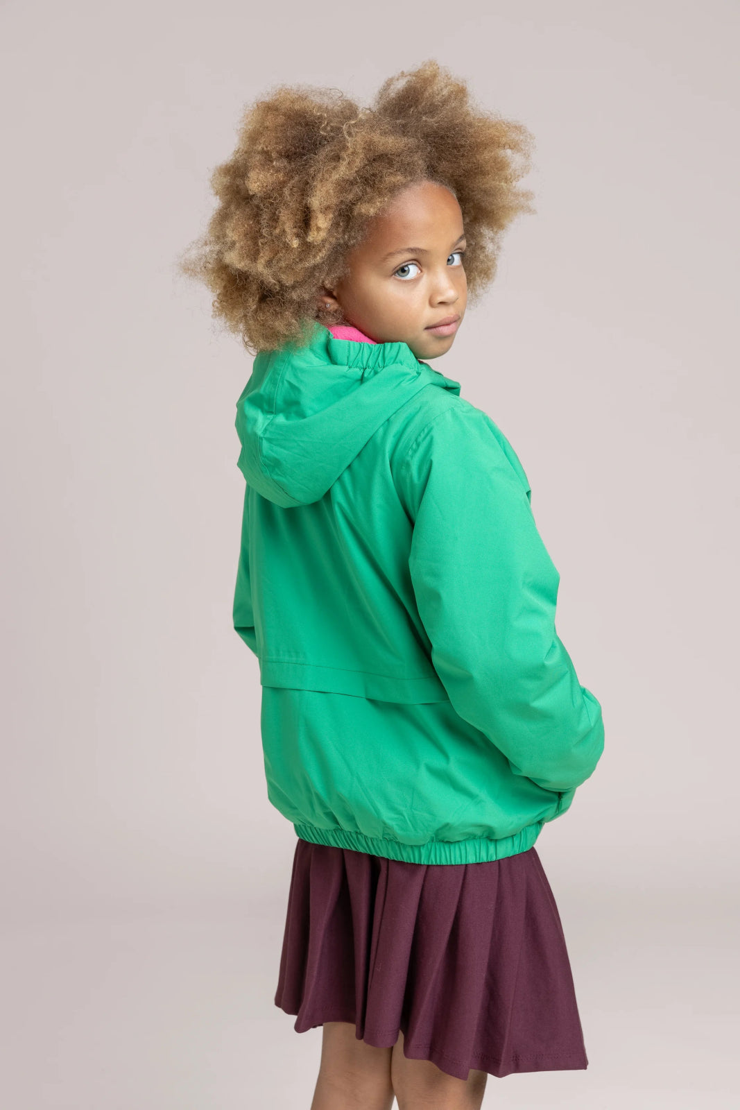 Magenta - Parka courte doublée polaire - Enfant - Flotte #couleur_cactus