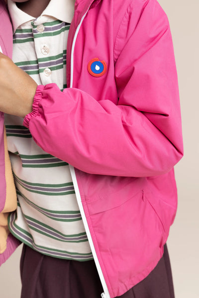 Magenta - Parka courte doublée polaire - Enfant - Flotte #couleur_fuschia