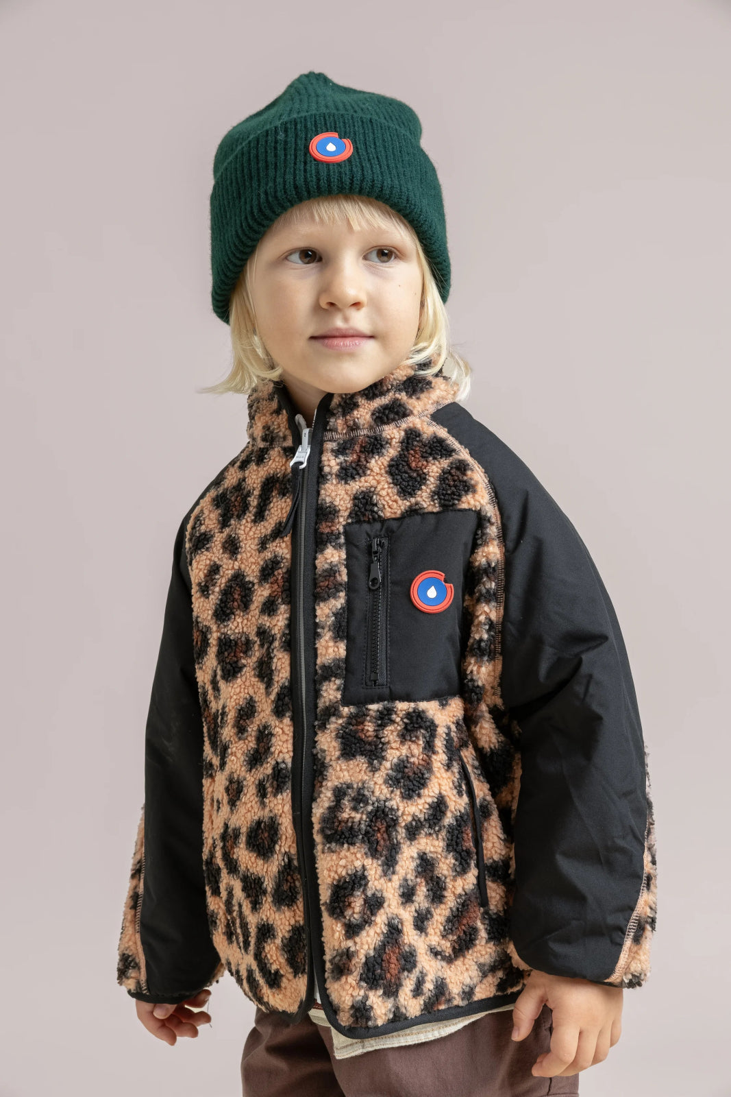 Monceau - Veste Polaire Réversible -Enfant - Flotte #couleur_new-leopard-ombre