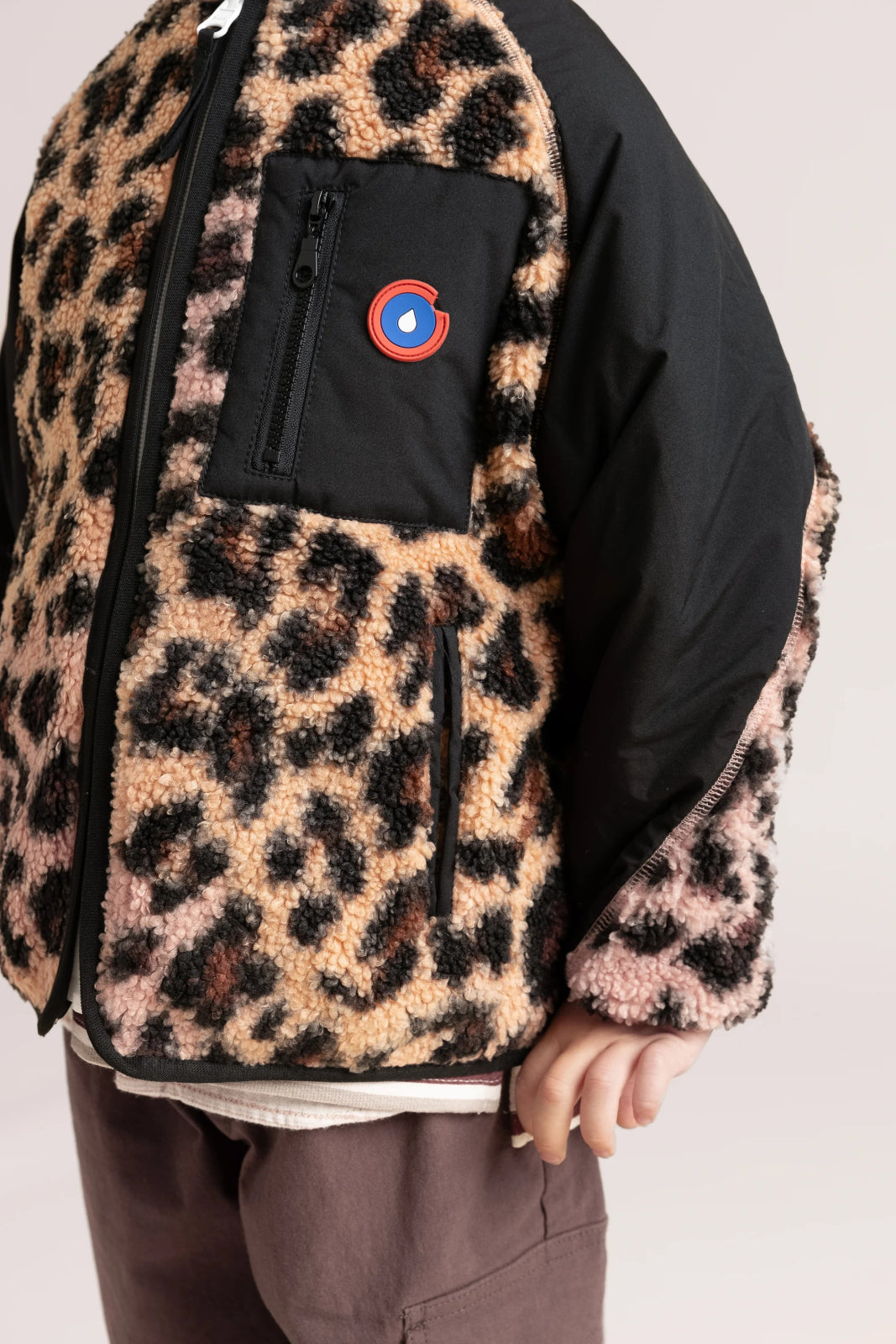 Monceau - Veste Polaire Réversible -Enfant - Flotte #couleur_new-leopard-ombre