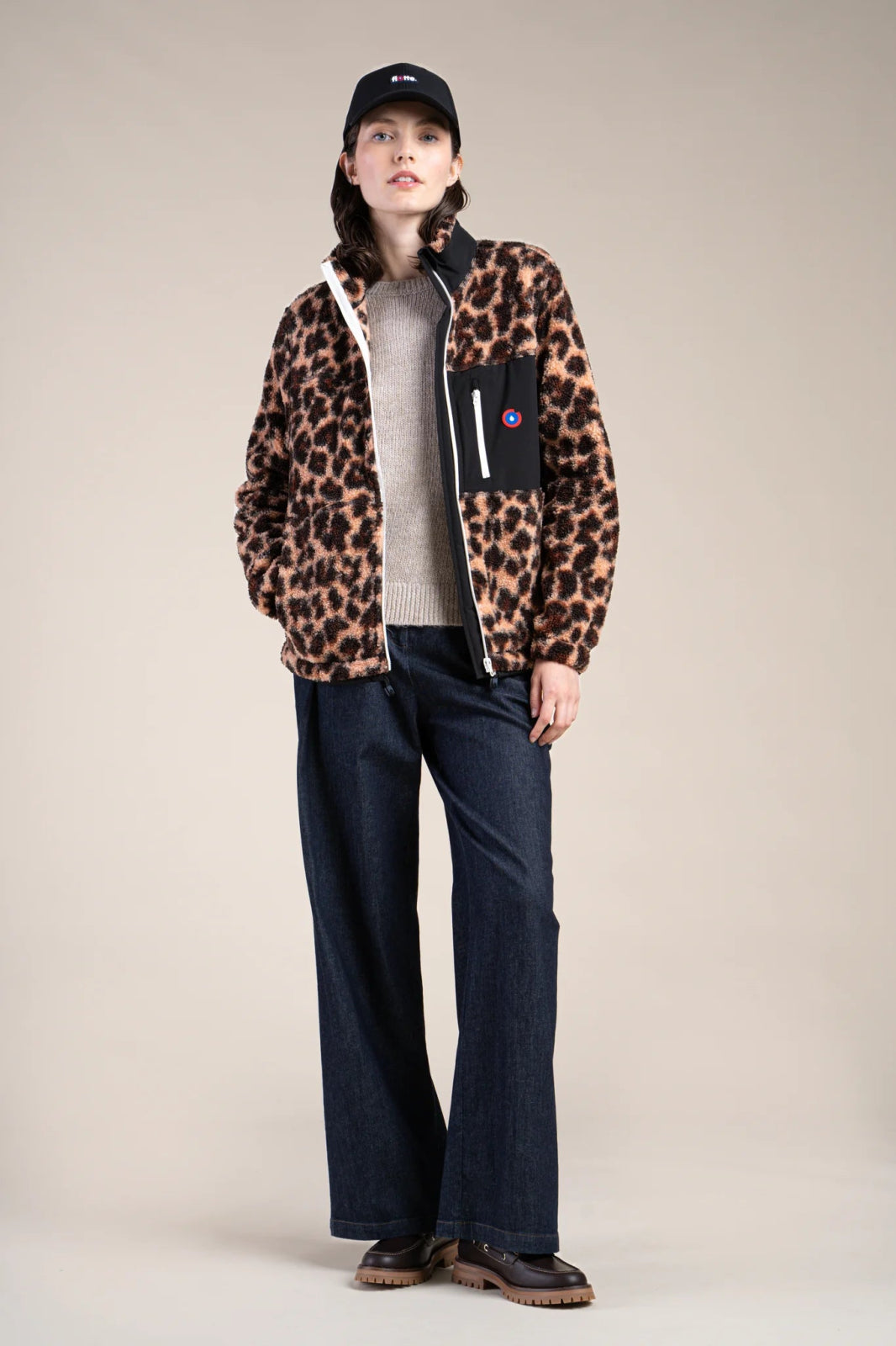 Veste Polaire couleur Léopard/Ombre #couleur_new-leopard-ombre