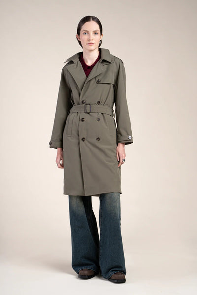 Montaigne - Trench-coat imperméable  - Flotte #couleur_kaki