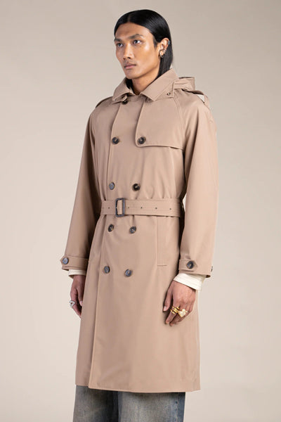 Montaigne - Trench-coat imperméable  - Flotte #couleur_sahara