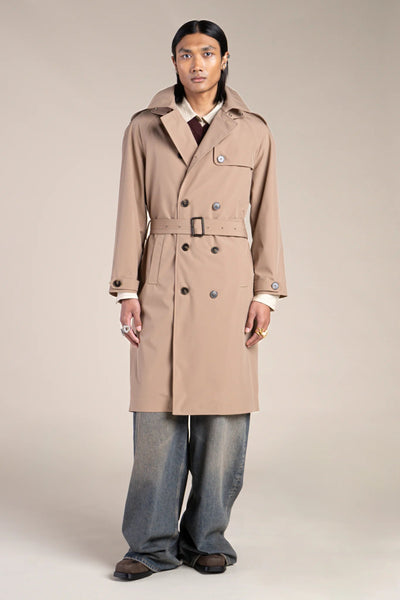 Montaigne - Trench-coat imperméable  - Flotte #couleur_sahara