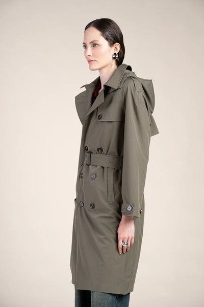 Montaigne - Trench-coat imperméable  - Flotte #couleur_kaki