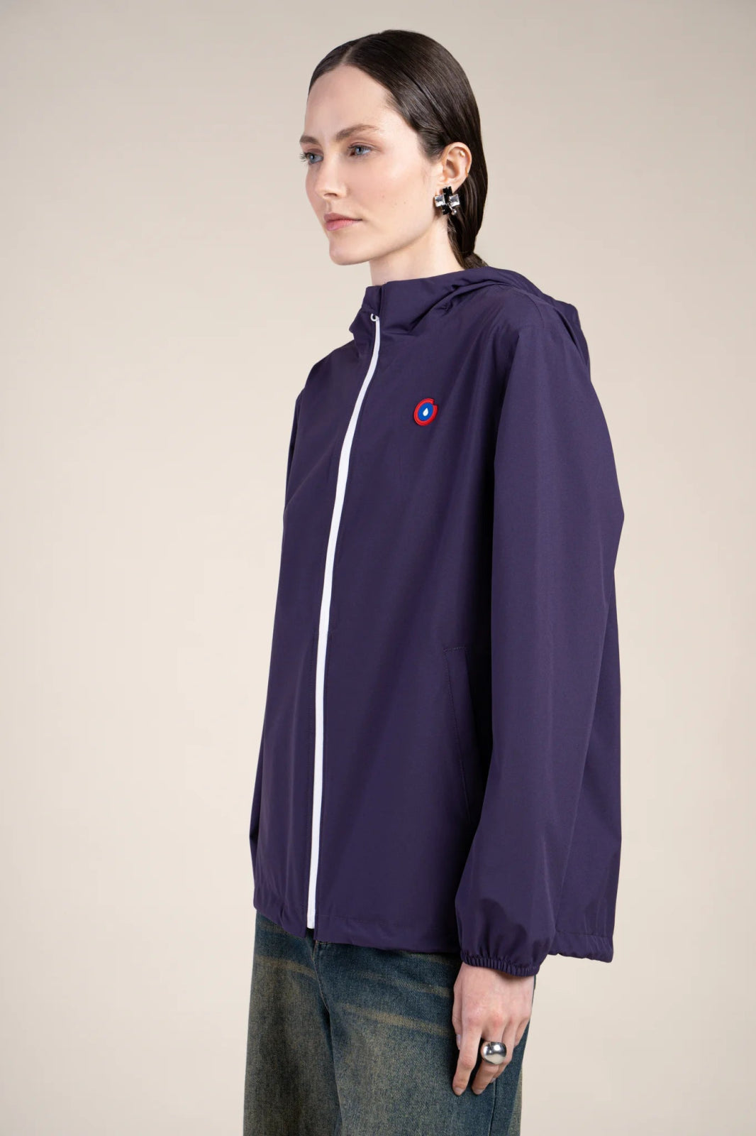 Passy - Imperméable Coupe-vent Court - Flotte #couleur_aubergine