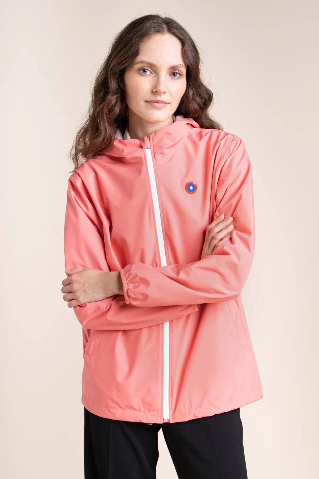 Passy - Imperméable Coupe-vent Court - Flotte #couleur_corail