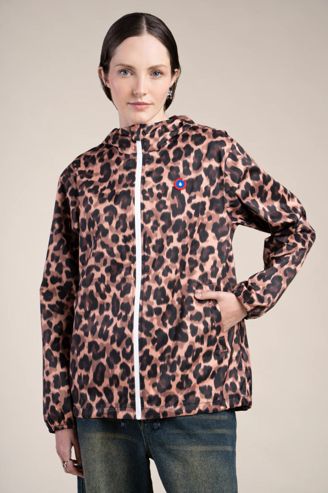 Passy - Imperméable Coupe-vent Court - Flotte #couleur_new-leopard