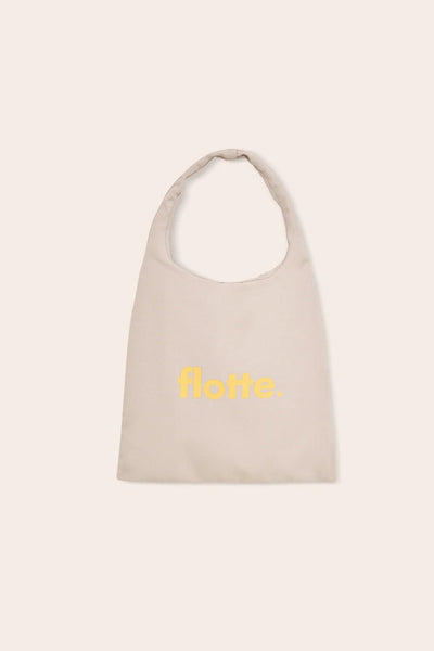 totebag logo flotte en coton recyclé jaune citron