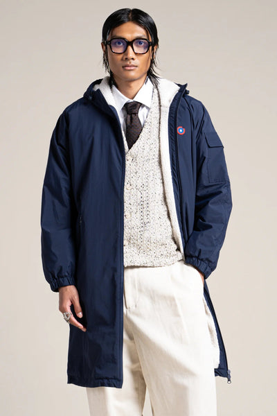 Parka doublée imperméable Turenne #couleur_indigo