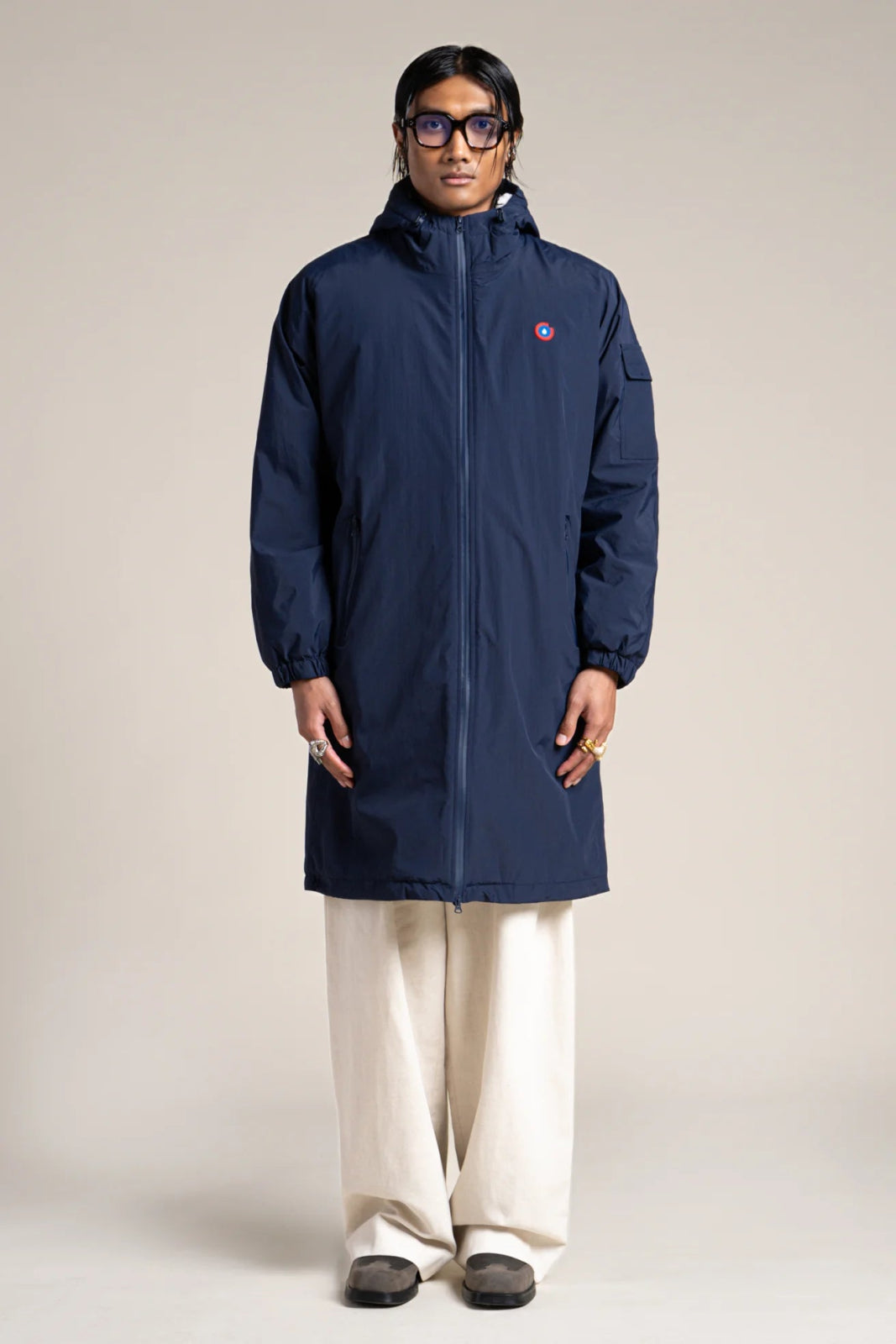 Parka doublée imperméable Turenne #couleur_indigo