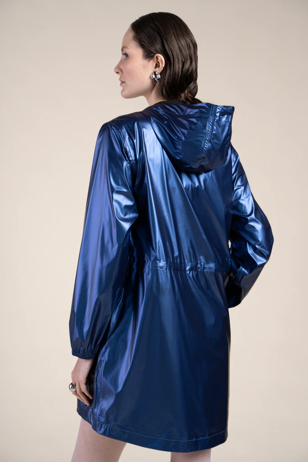 Imperméable métalique  #couleur_indigo