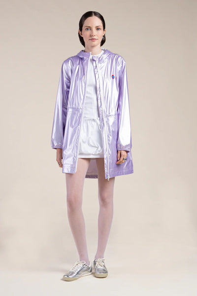 Imperméable métalique  #couleur_lilas