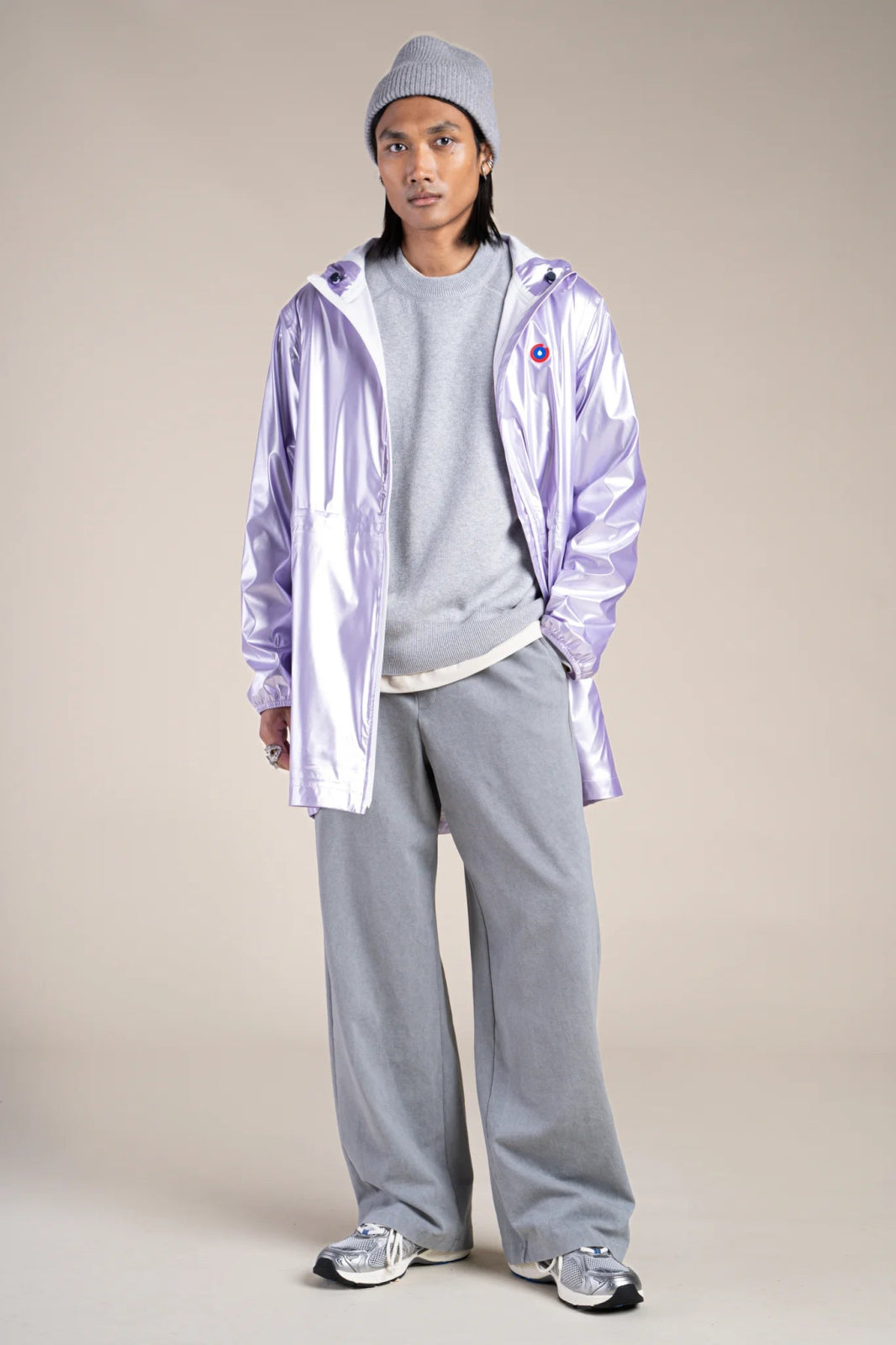 Imperméable métalique  #couleur_lilas