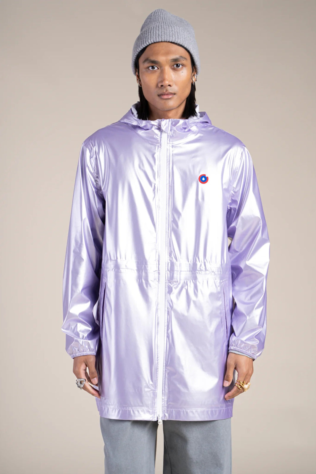 Imperméable métalique  #couleur_lilas