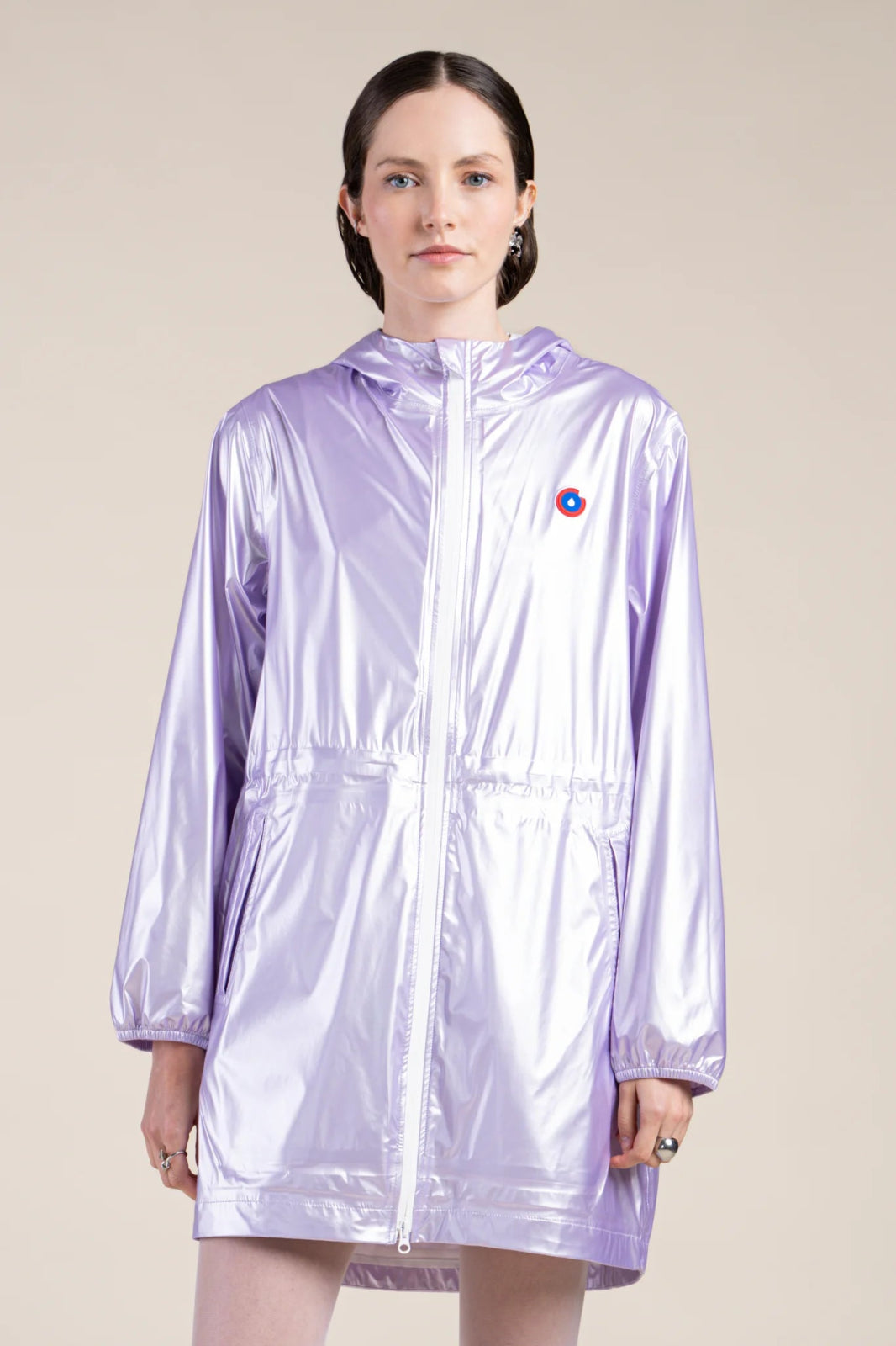 Imperméable métalique  #couleur_lilas