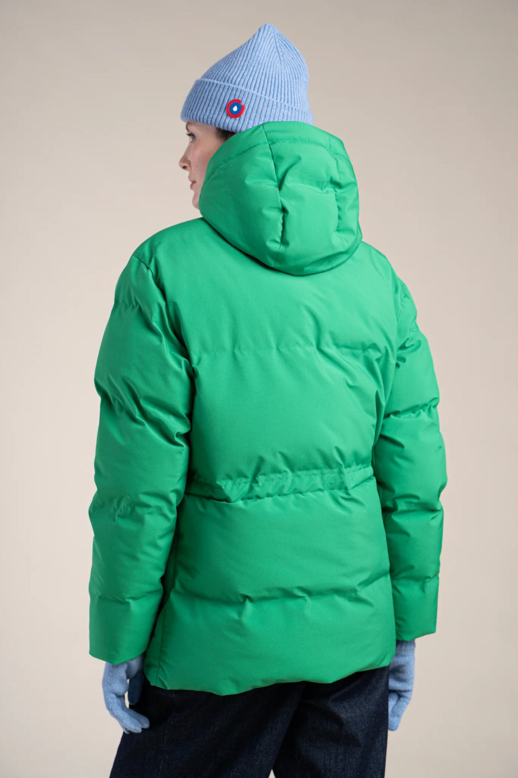 Doudoune mi-longue imperméable - #couleur_cactus