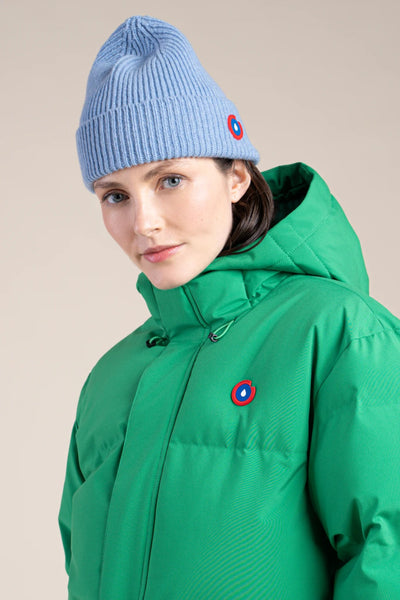 Doudoune mi-longue imperméable - #couleur_cactus